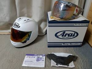 ARAI HELMET　アライ RX-7X フルフェイスヘルメット Lサイズ グラスホワイト 二輪 オートバイ ツーリング サーキット レース