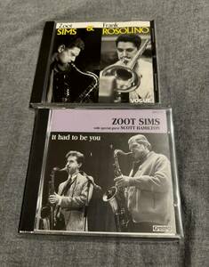 ２枚セット Zoot Sims & Frank Rosolino、Zoot Sims with Scott Hamilton/It Had To Be You ズート・シムズ