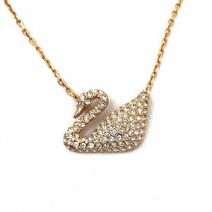 新品 未使用品 SWAROVSKI スワロフスキー ネックレス 5121597 ゴールド クリスタル スワン アクセサリー ペンダント 首飾り ファッション.