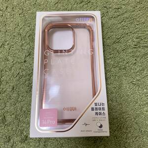 iPhone14Pro用 iPhoneケース ピンクゴールド 韓国 クリア