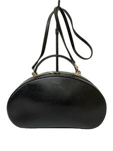 FURLA◆ショルダーバッグ/レザー/BLK