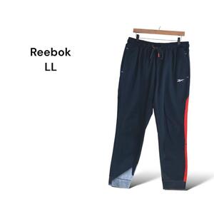 リーボック Reebok ジャージ ボトムス【LL】ロゴ 黒 赤