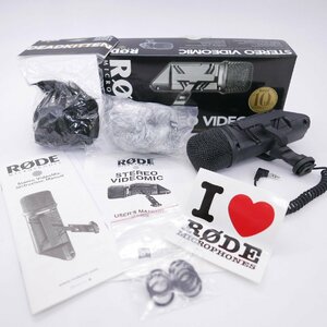 RODE ロード STEREO VIDEOMIC マイクロフォン ステレオ ビデオ コンデンサー マイク SVM ビデオカメラアクセサリー ウィンドシールド付