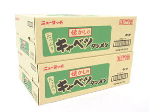 送料300円(税込)■gb059■◎カップ麺 ニュータッチ キャベツタンメン 80g 12食入 2ケース(24食)【シンオク】