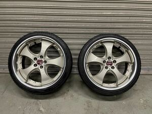 ☆AME SHALLENシャレン☆CX☆18インチ☆9J +38☆PCD114.3☆5H 5穴 ホイール☆オリジナルカラー☆2本セット☆ATR SPORTS 205/40ZR18☆