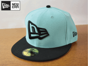 B155《未使用品》NEW ERA ニューエラ 59FIFTY【7-1/2 - 59.6cm】NEW ERA ロゴ フラット 帽子 キャップ USモデル