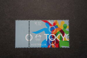 外国切手：オーストラリア切手 「東京2020オリンピック競技大会」1種完 未使用