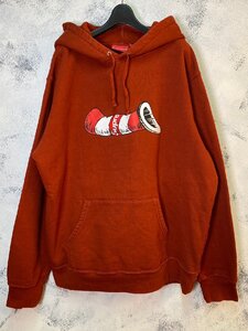 ☆SUPREME シュプリーム☆ 18AW キャットインザハット フーディ― パーカー レッド