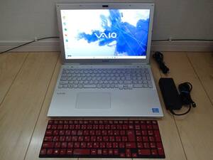 【リカバリ領域あり！新品SSD換装＆MS Office2021付】VAIO Sシリーズ SVS15139CJS Core i7/メモリ8GB/SSD256GB 純正キーボードカバー付き