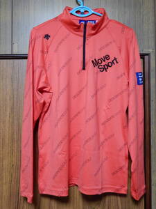 DESCENTE　MoveSport　デサント　ポロシャツ　赤　O　USED