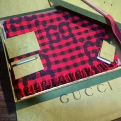 ❤新品箱袋付き❤GUCCI マフラー ショール ストール スカーフ❤最高級ウール