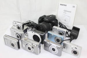 Y2434 【10点まとめ売り】 ペンタックス Pentax Optio 富士フィルム Fujifilm Finepix 等 コンパクトデジタルカメラ ジャンク