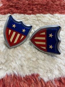 NOS American flag shield reflector ビンテージ　アメリカンフラッグ　リフレクター　チョッパー　ショベル　パン　AEE チーター