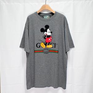 GUCCI DISNEY ミッキー コラボTシャツ メンズLサイズ グレー グッチ ディズニー 新品タグ付き 送料無料