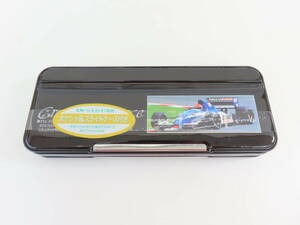 KM-2【 三菱鉛筆 】 筆入 筆箱 ペンシルケース F-1 Granprix race デッドストック品 当時物 現状品 日本製 鉛筆削り付き 未使用 動作未確認