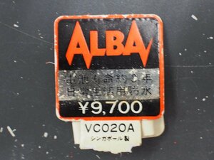セイコー SEIKO アルバ ALBA オールド クォーツ 腕時計用 新品販売時 展示タグ 紙タグ 品番: VC020A cal: Y504
