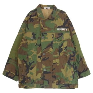 AVIREX アヴィレックス 6202045 LOOSE FIT BDU JACKET ルーズフィット ミリタリー ジャケット カーキ系 F【中古】