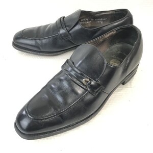 80s-90s/ビンテージ★コンフォートプラス/comfort plus★本革/ローファー/モカシン【9.5D/B /27.0/黒/BLACK】ビジネス/dress shoes◆pE-35