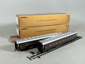 TOMIX HOゲージ HO-520 ナハネ11 茶 シノハラ N100 レール付き まとめて 3点 鉄道模型 トミックス