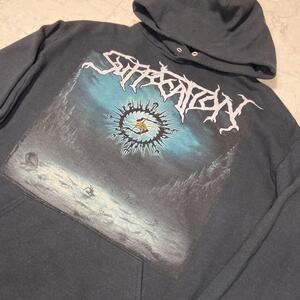 SUFFOCATION パーカー ビンテージ メタルT Tシャツ デスメタル L