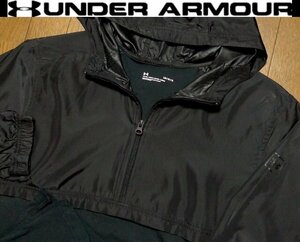 L(US)XL(JP位)【セール送無料】 超希少 アンダーアーマーUNDER ARMOUR USA限定 美品 異素材ハイブリット ジャケット軽量4方向伸縮2L LL O位