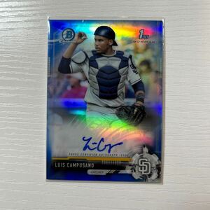 2017 Bowman Draft Luis Campusano blue refractor auto 150枚限定