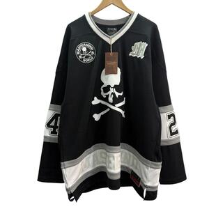 美品 サイズXL マスターマインドワールド×ミッチェルアンドネス MASTERMIND WORLD×MITCHELL ＆ NESS 24AW HOCKEY JERSEY 8065000199231