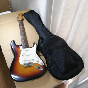 通電確認済 エレキギター Fender stratocaster original contour body フェンダー ストラトキャスター ソフトケース ジャンク品 92504w 