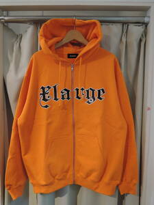 X-LARGE エクストララージ XLARGE PATCHED LOGO ZIP UP HOODIE SWEATSHIRT パーカ フーディー オレンジ Lサイズ 2024 最新人気品