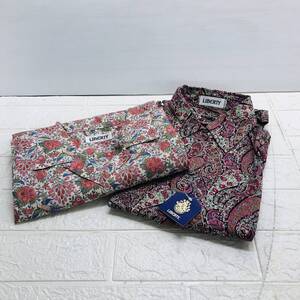 ★【在庫処分価格】LIBERTY リバティー シャツ 花柄 Mサイズ Lサイズ 2点☆T12-509J