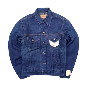 デッドストック 80s ビンテージ LEVIS リーバイス 70506 0316 USA製 デニムジャケット Gジャン ジージャン 36 古着 4ポケット ブランケット