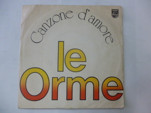LP未収　★イタリア盤シングル 　★Le Orme レ・オルメ / Canzone D