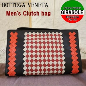 Bottega Veneta トラベルクラッチバッグ 新品 未使用 正規品 希少 カーフレザー セカンドバッグ ハンドバッグ ポーチ ビジネスバッグ 赤