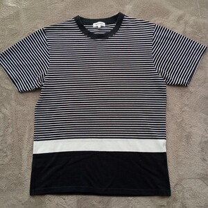 THE SHOP TK タケオキクチ Ｔシャツ ボーダー サイズＬ