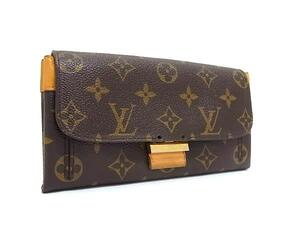 1円 LOUIS VUITTON ルイヴィトン M60412 モノグラム ポルトフォイユ エリゼ 二つ折り 長財布 ウォレット ブラウン系 FB9843