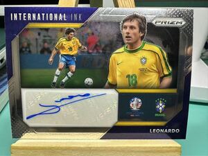 2023-24 Panini Prizm Conmebol Copa America International ink Leonardo Auto 直筆サインカード レオナルド