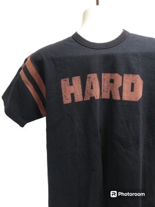 新品(デット)★40インチ【フラットヘッド/HARD BIRD】定価8300円/半袖/Tシャツ【ゆうパケットなら送料無料】ブラック/日本製/綿100%★