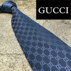 ☆未使用級☆送料無料☆現行 タグ付き 人気 GUCCI グッチ ネクタイ シェリーライン 高級シルク GG柄 蜂 bee ネクタイのみ