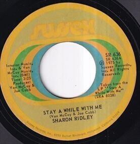 Sharon Ridley - Stay A While With Me / When A Woman Falls In Love (B) SF-Y095