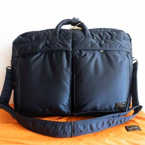 【新型/極美品】PORTER 【タンカー 3WAY ドキュメントバッグ】 ブリーフ リュック ショルダー ナイロン TANKER BAG 622-26108 u2409025