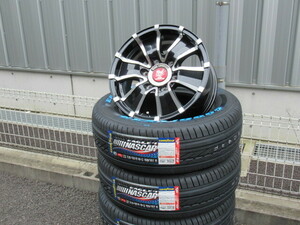 WEDS McCOYS RT-1 16x7J +37 6-139.7 スーパーブラックポリッシュ GOODYEAR NASCAR PLUS 215/65R16 200系ハイエース