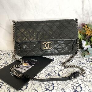 CHANEL シャネル【美品】チェーンショルダーバッグ マトラッセ