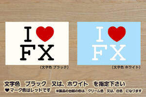 I LOVE FX ステッカー Z400FX_Z550FX_Z750FX_Z750FX-3_Z750FX-III_E1_E2_E3_E4_E4A_E4B_テイスト_改_改造_チューニング_カスタム_ZEAL川崎