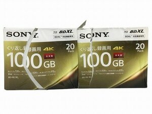 SSK562310相 ★未使用 2点セット★ SONY ソニー 録画用ブルーレイディスク 100GB BD-RE XL 20枚パック 直接お渡し歓迎