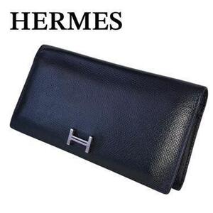 1円~ HERMES エルメス ベアン クラシック 長財布 H刻印 トリヨン