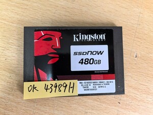Kingston SSD　RBU-SC152DS37　480GB　正常判定　フォーマット済み　現状販売　