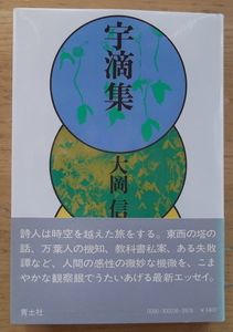 「宇滴集」ー詩人は時空を越えた旅をするー　　　大岡　信著　青土社