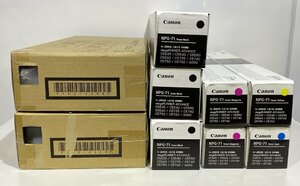 【越谷発】【CANON】純正未使用トナー NPG-71 （K×3 C×1 M×2 Y×1）合計7本 / 回収容器×2本セット ★値下げしました★ (35239）