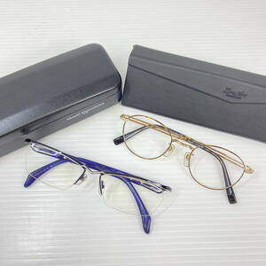 2405601-009 Masaki Matsushima MF-1215/CHARMANT シャルマン LineArt XL1805 眼鏡 度入り 日本製 眼鏡 ケース付き計2点