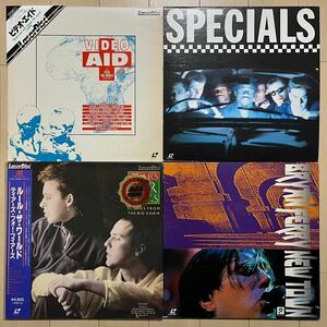 80’sロック レーザーディスク 4枚セット band aid specials tears for fears Bryan ferry u2 ultravox duran style council wham 